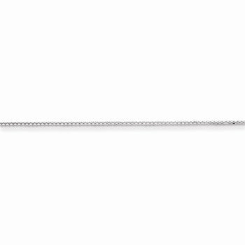 Sterling Silver Rhodium Plated Ext Box Chain