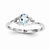 Sterling Silver Aquamarine Ring