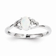 Sterling Silver Opal Ring
