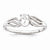Sterling Silver White Topaz Ring