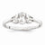 Sterling Silver White Topaz Ring