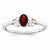 Sterling Silver Garnet Ring