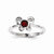 Sterling Silver Garnet Ring