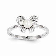 Sterling Silver Pearl Ring