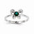 Sterling Silver Emerald Ring