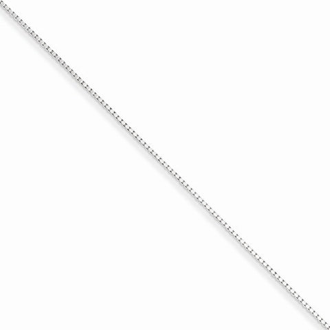 Sterling Silver Box Chain Anklet