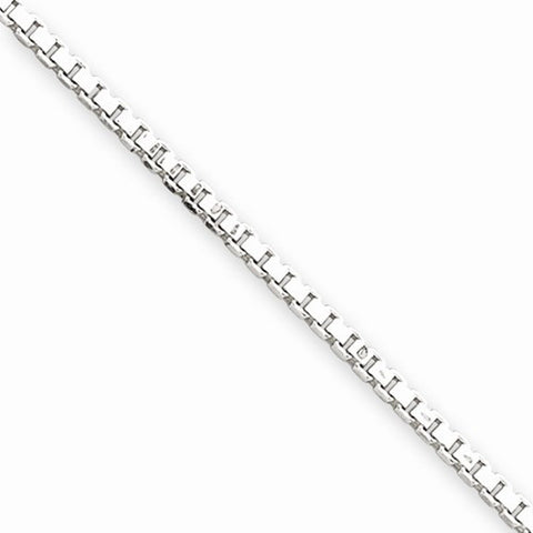 Sterling Silver Box Chain Anklet