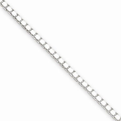 Sterling Silver Box Chain Anklet