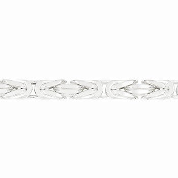 Sterling Silver Square Byzantine Chain