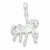Sterling Silver Carousel Horse pendant, Stylish Pendants for Necklace