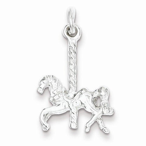 Sterling Silver Carousel Horse pendant, Classy Pendants for Necklace