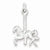 Sterling Silver Carousel Horse pendant, Classy Pendants for Necklace