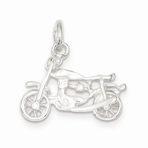 Sterling Silver Motorcycle Pendant, Pendants for Necklace