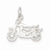 Sterling Silver Motorcycle Pendant, Pendants for Necklace
