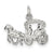 Horse & Carriage Charm in Sterling Silver