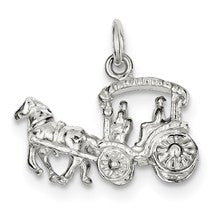 Sterling Silver Horse & Carriage Charm hide-image