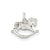 Rocking Horse Charm in Sterling Silver