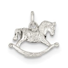Sterling Silver Rocking Horse Charm hide-image