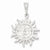 Sterling Silver Sun pendant, Classy Pendants for Necklace