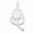 Sterling Silver Rose pendant, Dazzling Pendants for Necklace