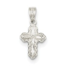 Sterling Silver Diamond-cut Cross Charm hide-image