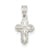 Sterling Silver Diamond-cut Cross Charm hide-image