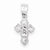Sterling Silver CZ Cross Pendant, Fine Pendants for Necklace