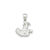 It's A Girl Charm in Sterling Silver