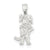 Sterling Silver Hockey - Girl Charm hide-image