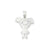 Cheerleader Charm in Sterling Silver