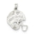 Football Helmet Charm in Sterling Silver