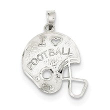 Sterling Silver Football Helmet Charm hide-image