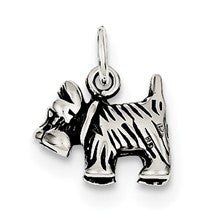 Sterling Silver Antiqued Dog Charm hide-image