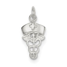 Sterling Silver Nurse Symbol Charm hide-image