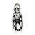 Sterling Silver Antiqued Monkey Charm hide-image