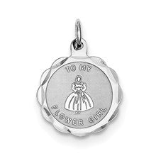 Sterling Silver To My Flower Girl Disc Charm hide-image