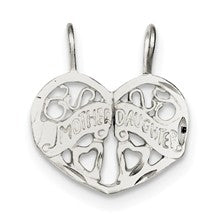 Sterling Silver Mother Daughter 2-piece break apart Charm hide-image