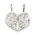 Mother Daughter 2-piece break apart Charm in Sterling Silver