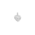 16 Heart Charm in Sterling Silver
