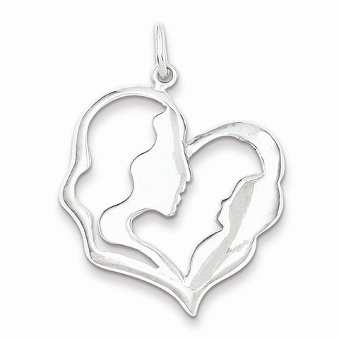 Sterling Silver Mother & Baby Pendant, Pendants for Necklace