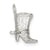 Cowboy Boot Charm in Sterling Silver