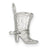 Sterling Silver Cowboy Boot Charm hide-image