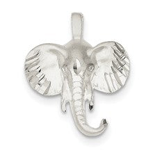 Sterling Silver Elephant Head Charm hide-image