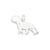 Tiger Charm in Sterling Silver