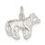 Wolf Charm in Sterling Silver