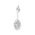 Tennis Racquet Charm in Sterling Silver