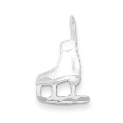 Sterling Silver Ice Skate Pendant, Pendants for Necklace