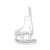 Sterling Silver Ice Skate Pendant, Pendants for Necklace
