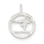 Gymnastics Charm in Sterling Silver
