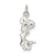 Cheerleader Charm in Sterling Silver